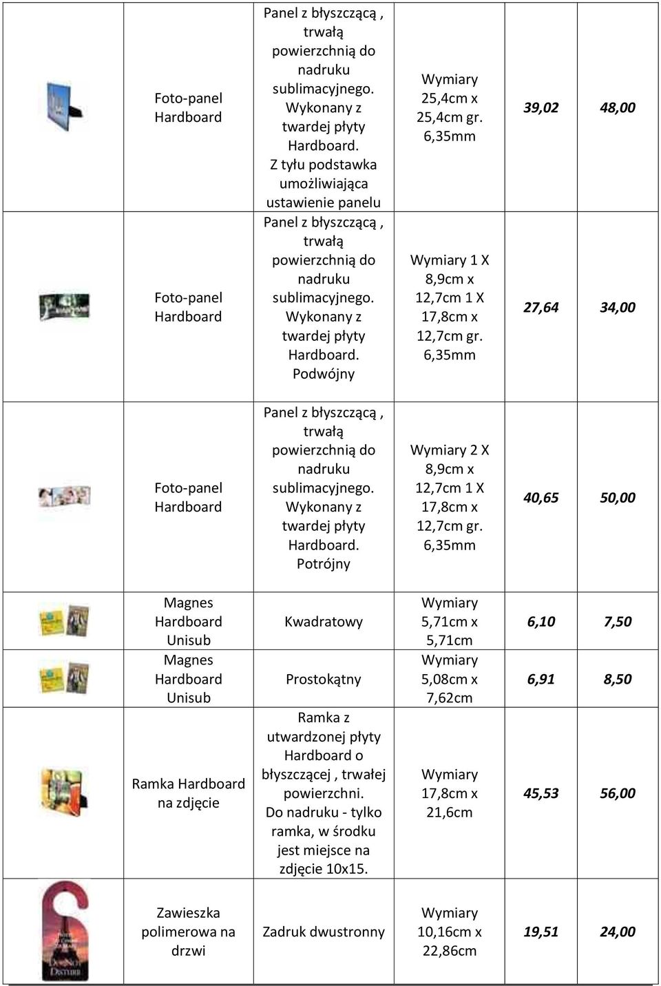 40,65 50,00 Magnes Magnes Ramka na zdjęcie Kwadratowy Prostokątny Ramka z utwardzonej płyty o, trwałej Do - tylko