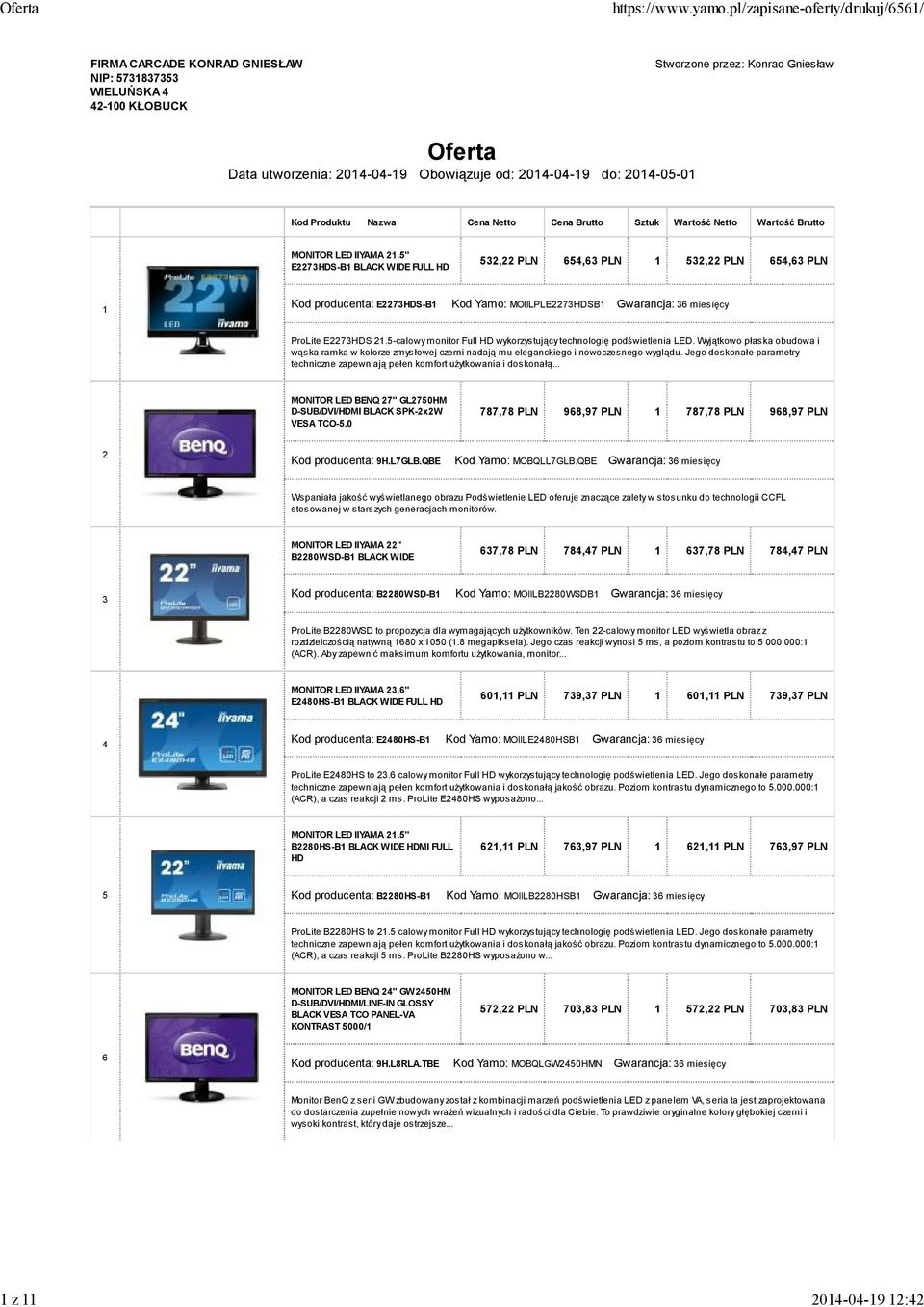5-calowy monitor Full HD wykorzystujący technologię podświetlenia LED. Wyjątkowo płaska obudowa i wąska ramka w kolorze zmysłowej czerni nadają mu eleganckiego i nowoczesnego wyglądu.