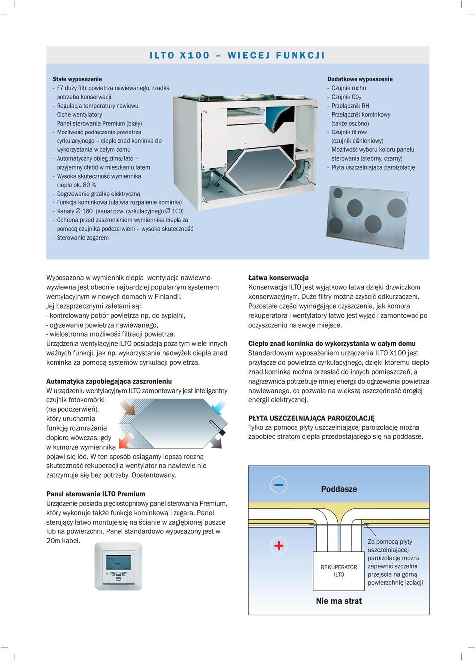 ok. 8 % - Dogrzewanie grza³k¹ elektryczn¹ - Funkcja kominkowa (u³atwia rozpalenie kominka) - Kana³y 16 (kana³ pow.