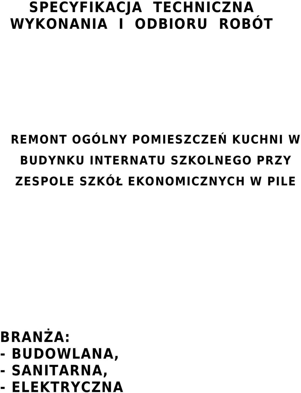 INTERNATU SZKOLNEGO PRZY ZESPOLE SZKÓŁ