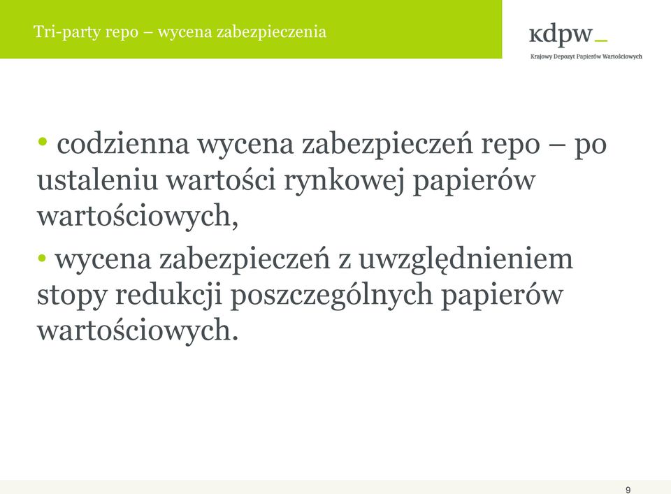 papierów wartościowych, wycena zabezpieczeń z