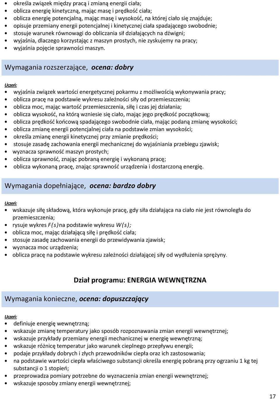 zyskujemy na pracy; wyjaśnia pojęcie sprawności maszyn.