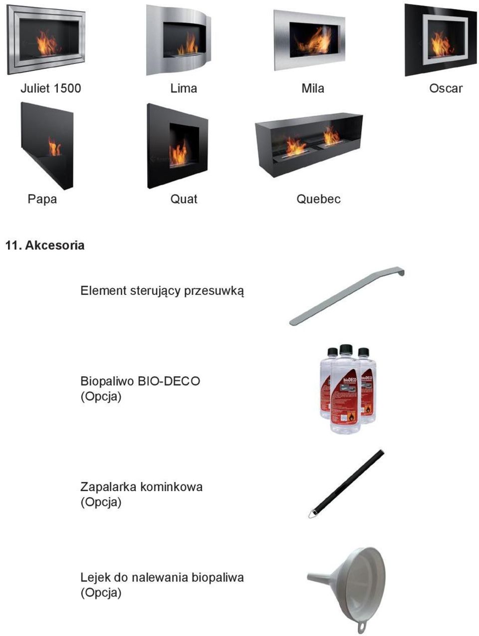 Biopaliwo BIO-DECO (Opcja) Zapalarka