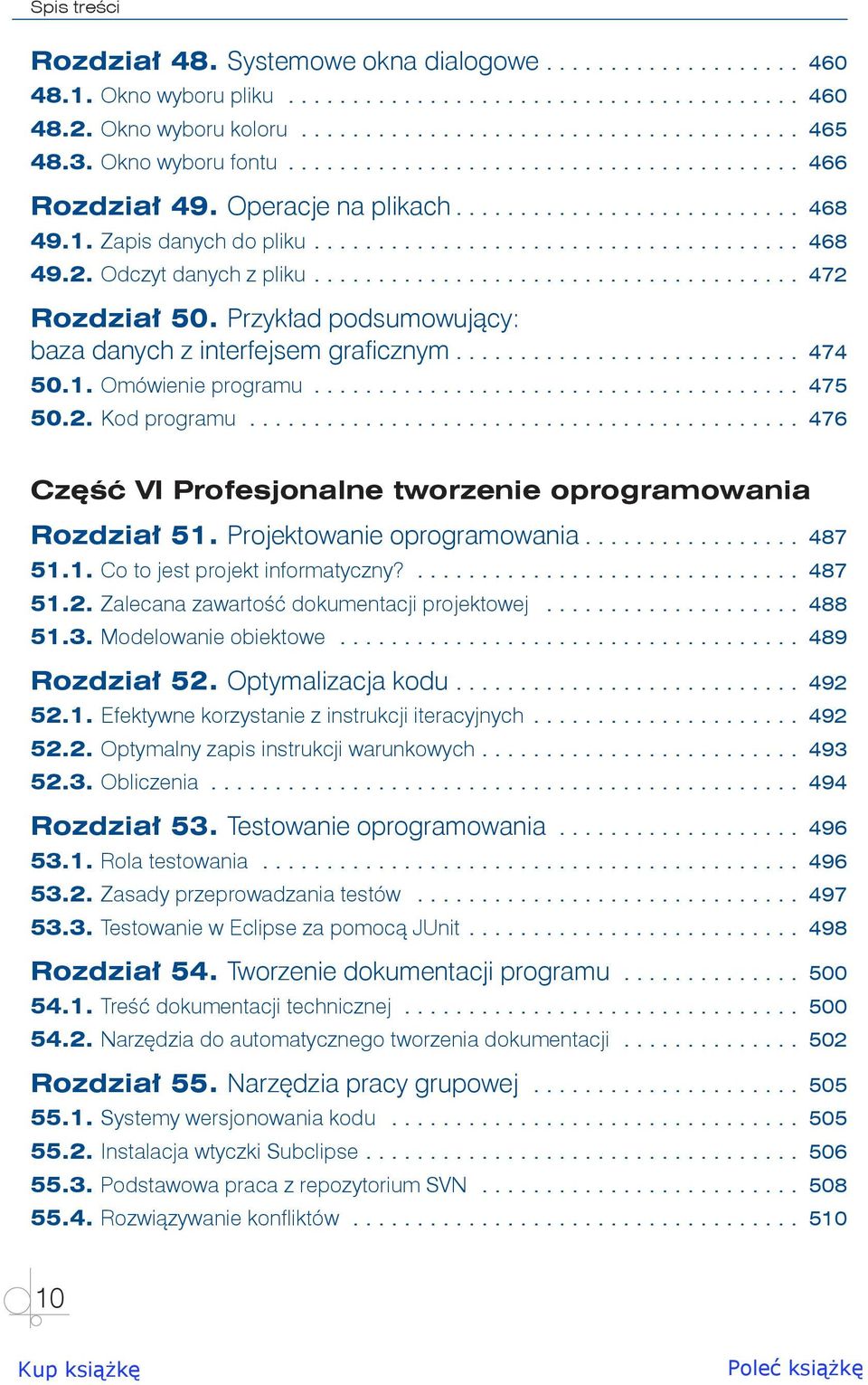 Odczyt danych z pliku....................................... 472 Rozdział 50. Przykład podsumowujący: baza danych z interfejsem graficznym........................... 474 50.1. Omówienie programu.