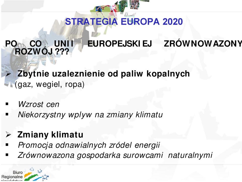 Wzrost cen Niekorzystny wplyw na zmiany klimatu Zmiany klimatu