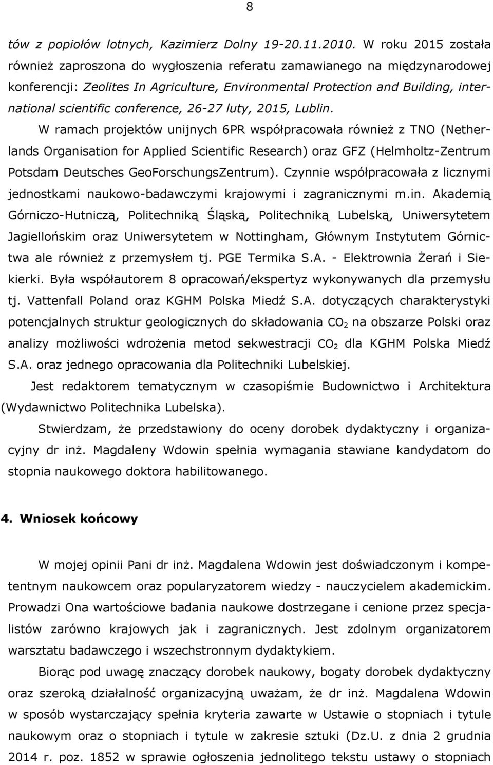 conference, 26-27 luty, 2015, Lublin.