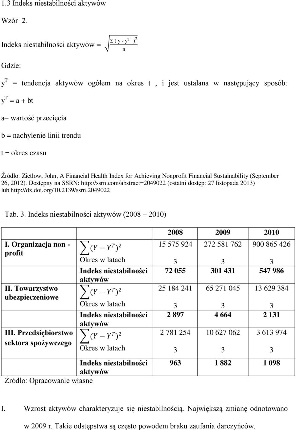 trendu t = okres czasu 26, 212). Dostępny na SSRN: http://ssrn.com/abstract=24922 (ostatni dostęp: 27 listopada 213) lub http://dx.doi.org/1.2139/ssrn.24922 Tab. 3.