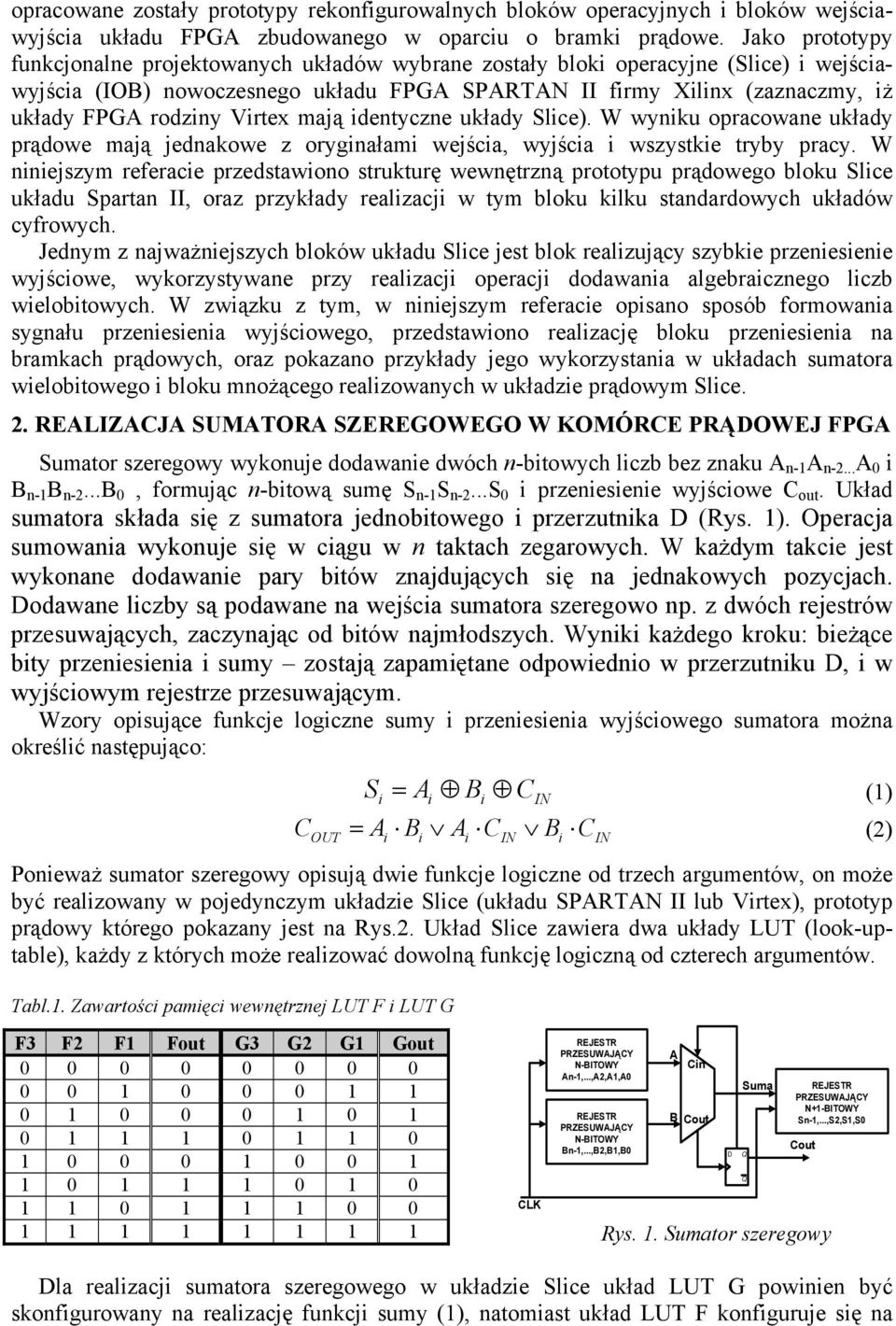 układy Slce). W wynku opracowane układy prądowe mają jednakowe z orygnałam wejśca, wyjśca wszystke tryby pracy.