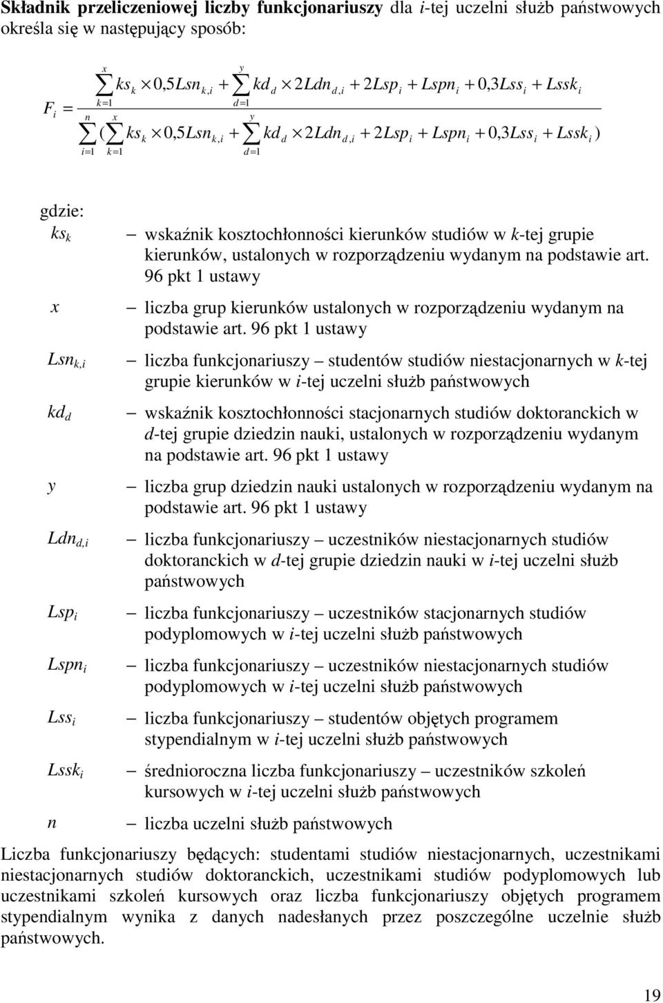 96 pkt ustawy lczba grup keruków ustaloych w rozporzdzeu wydaym a podstawe art.