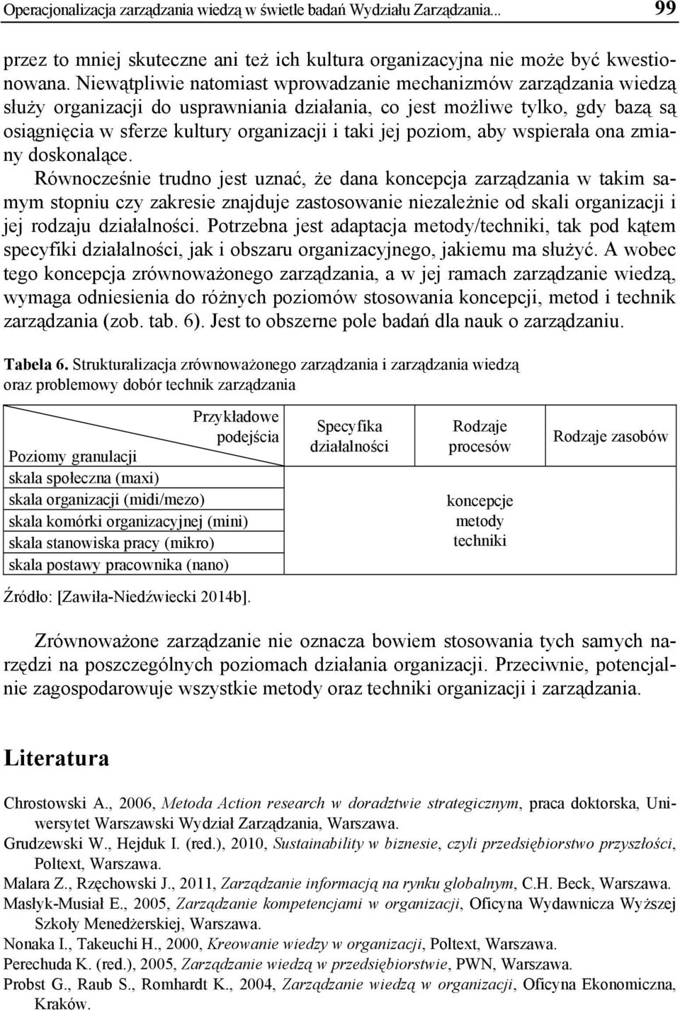 poziom, aby wspierała ona zmiany doskonalące.