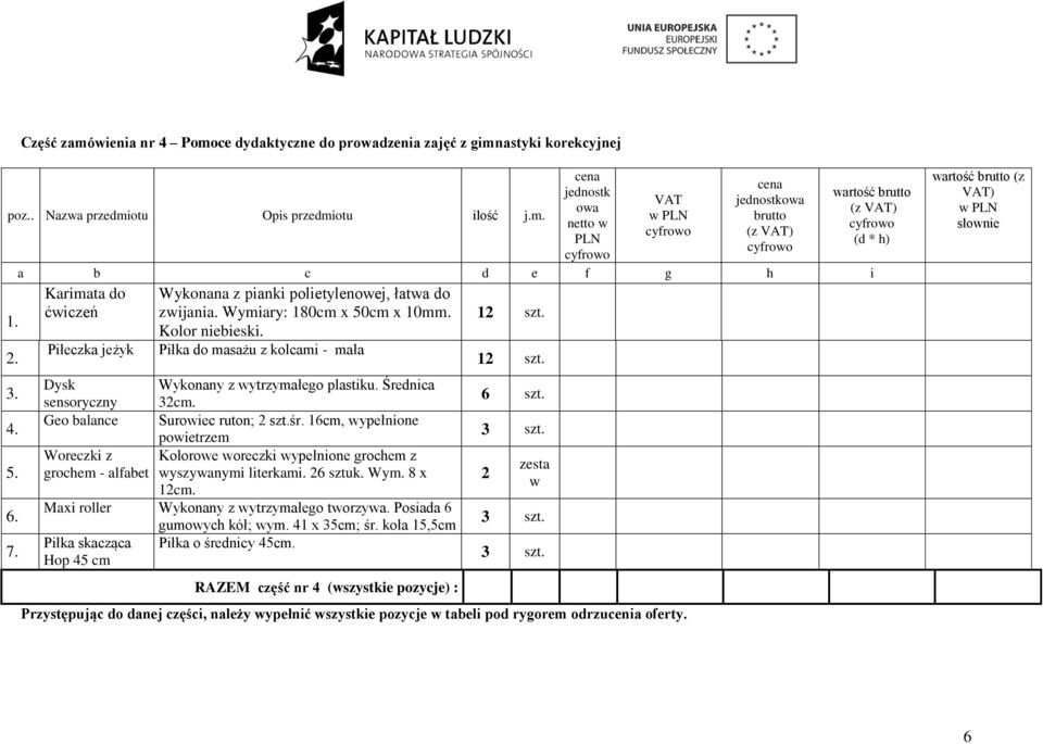 Piłka do masażu z kolcami - mała Dysk Wykonany z wytrzymałego plastiku. Średnica sensoryczny 32cm. Geo balance Surowiec ruton; śr.