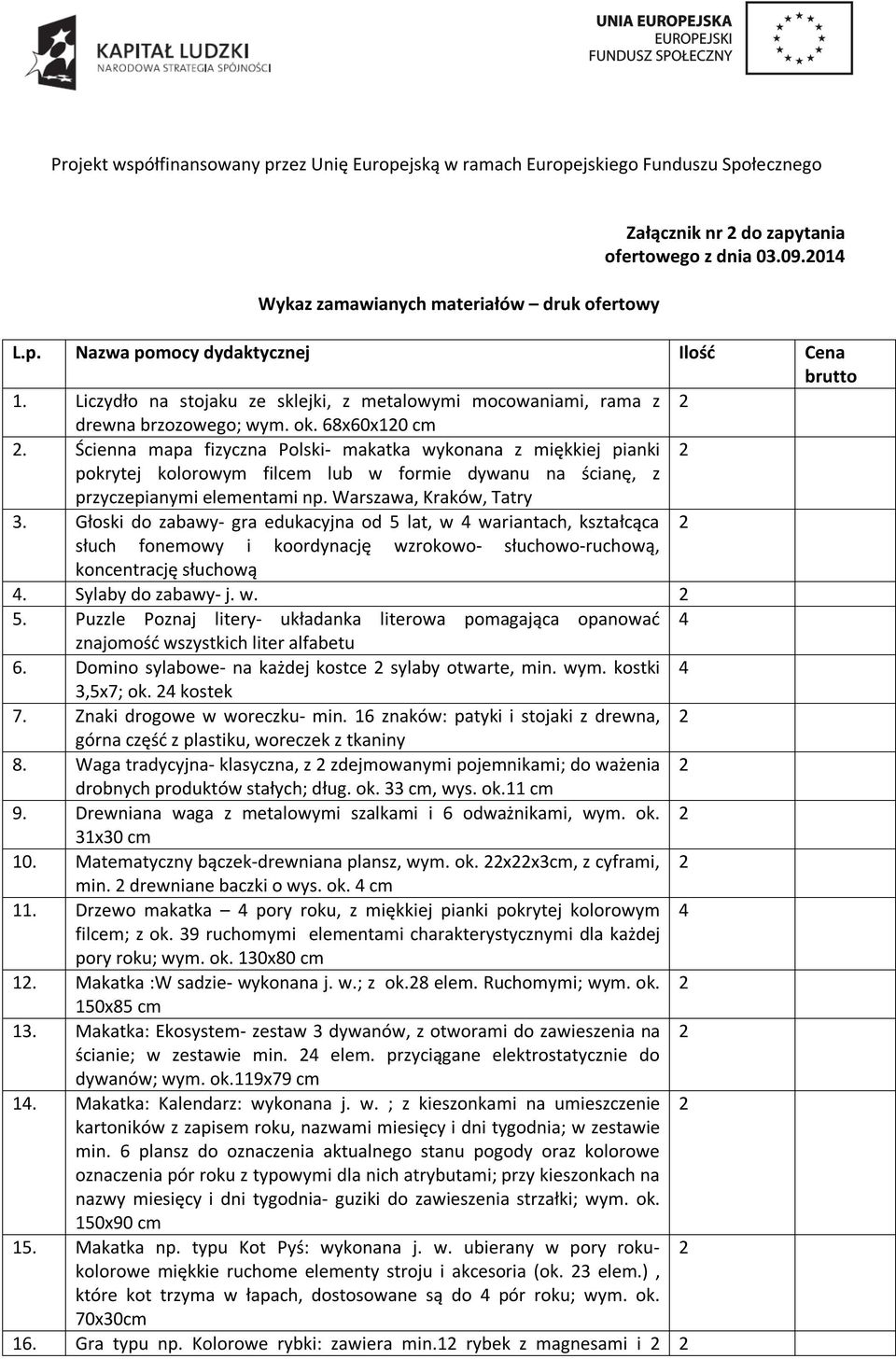 Ścienna mapa fizyczna Polski- makatka wykonana z miękkiej pianki pokrytej kolorowym filcem lub w formie dywanu na ścianę, z przyczepianymi elementami np. Warszawa, Kraków, Tatry 3.