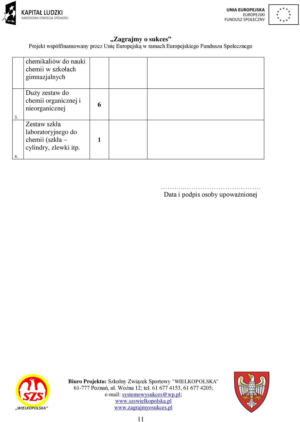 Zestaw szkła laboratoryjnego do chemii (szkła