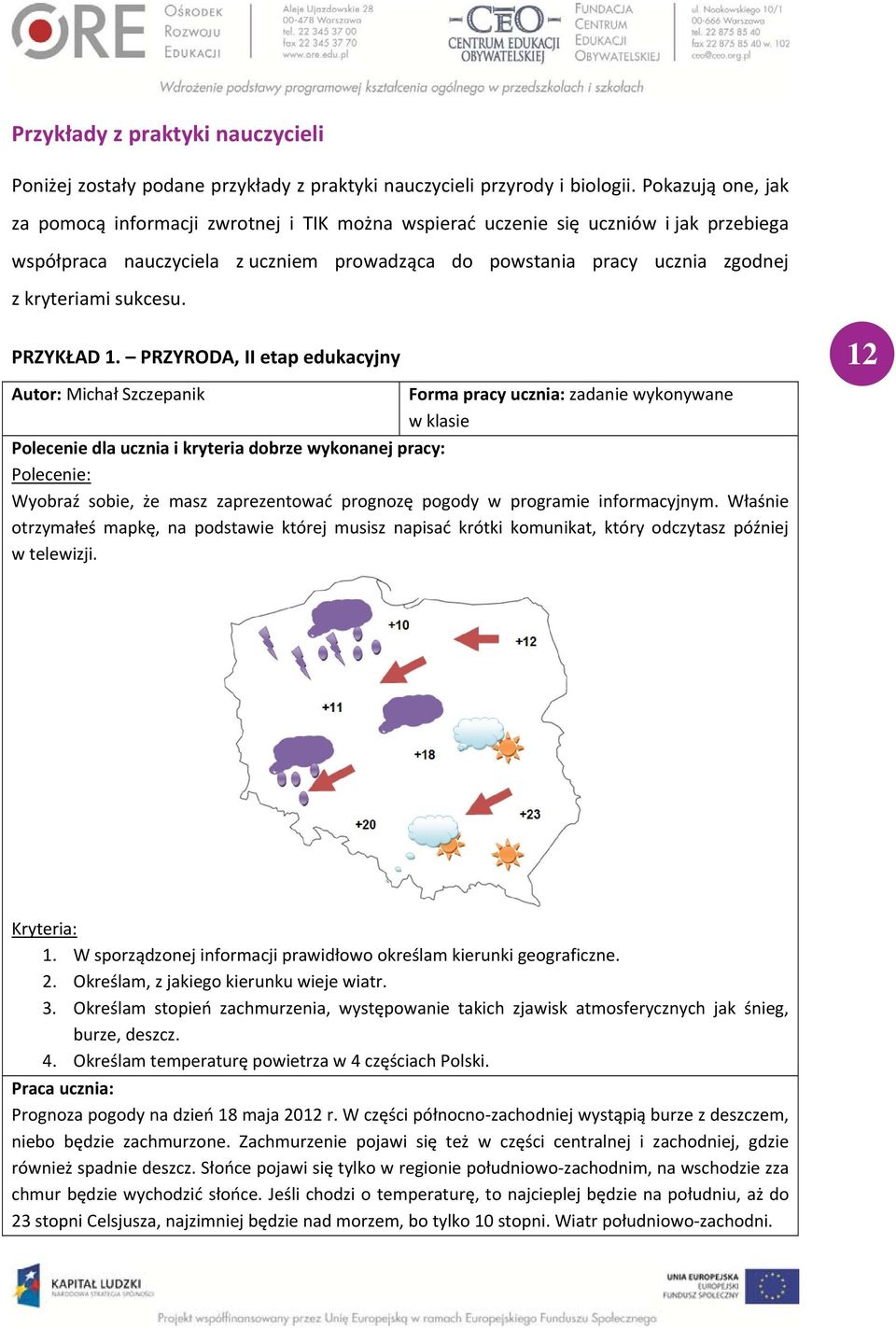 sukcesu. PRZYKŁAD 1.