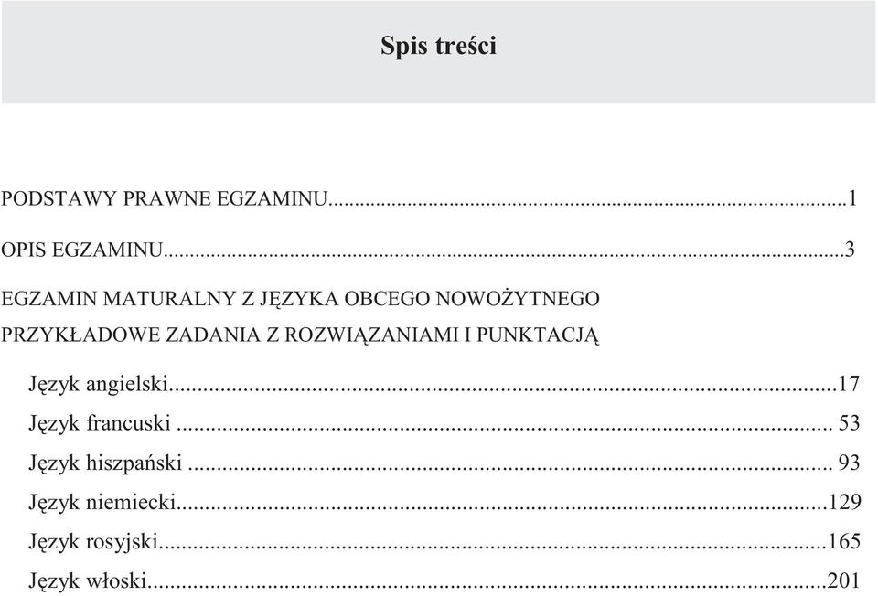 ZADANIA Z ROZWIZANIAMI I PUNKTACJ Jzyk angielski...17 Jzyk francuski.