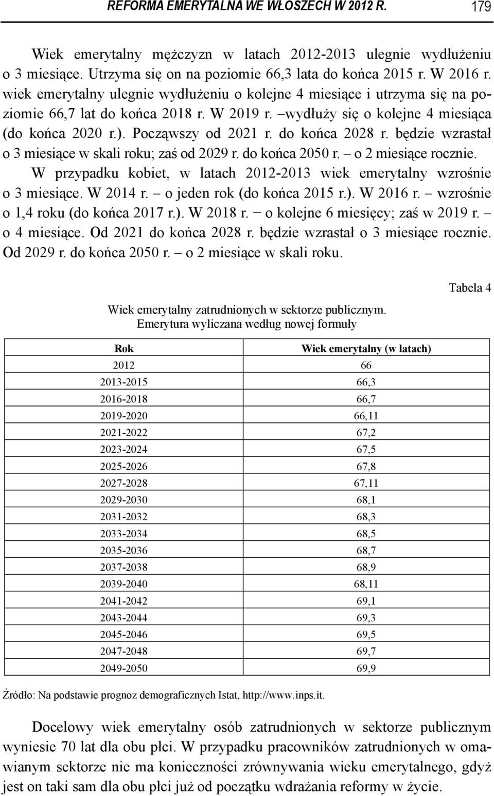 do końca 2028 r. będzie wzrastał o 3 miesiące w skali roku; zaś od 2029 r. do końca 2050 r. o 2 miesiące rocznie. W przypadku kobiet, w latach 2012-2013 wiek emerytalny wzrośnie o 3 miesiące.