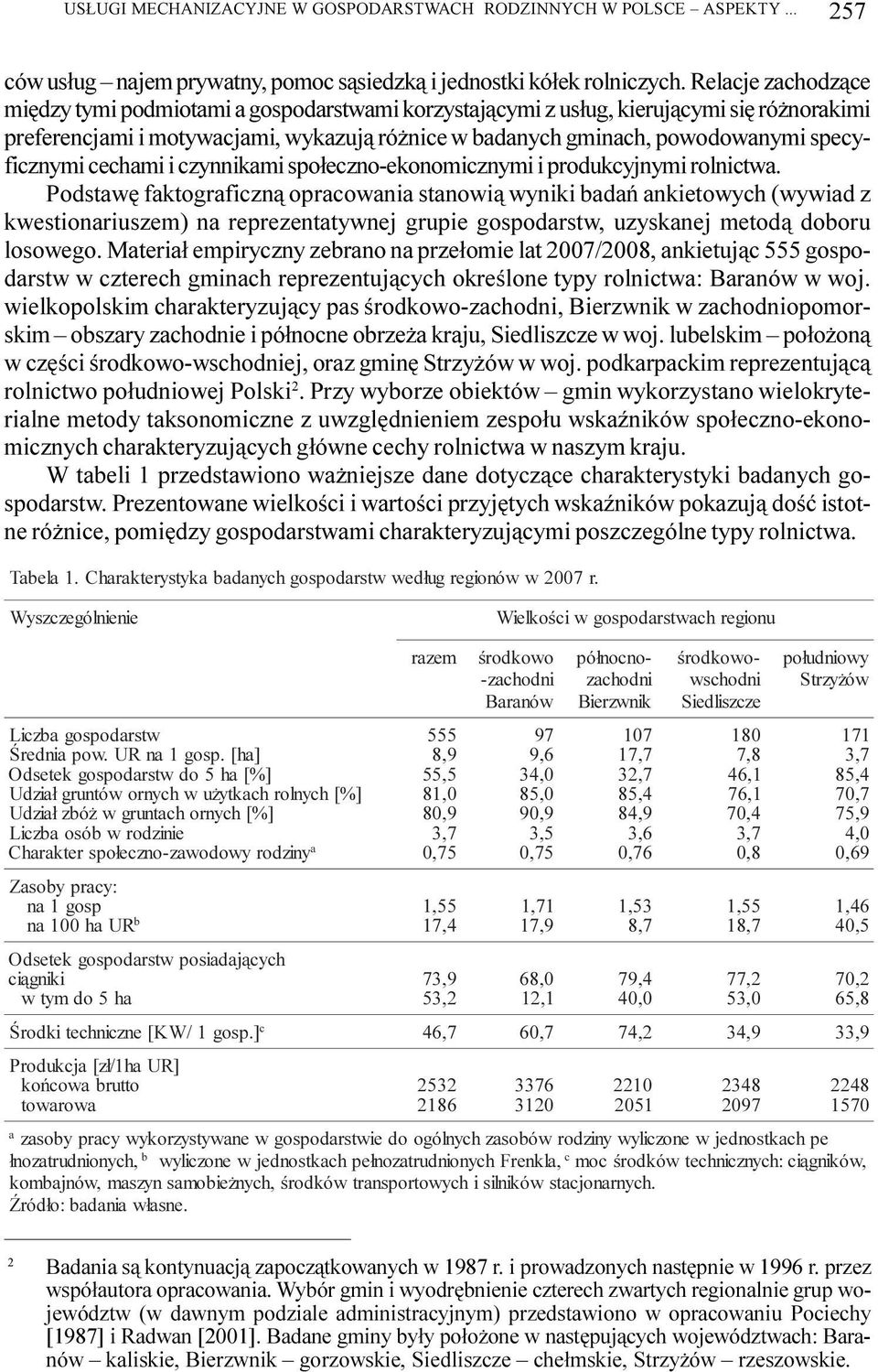 specyficznymi cechami i czynnikami spo³eczno-ekonomicznymi i produkcyjnymi rolnictwa.