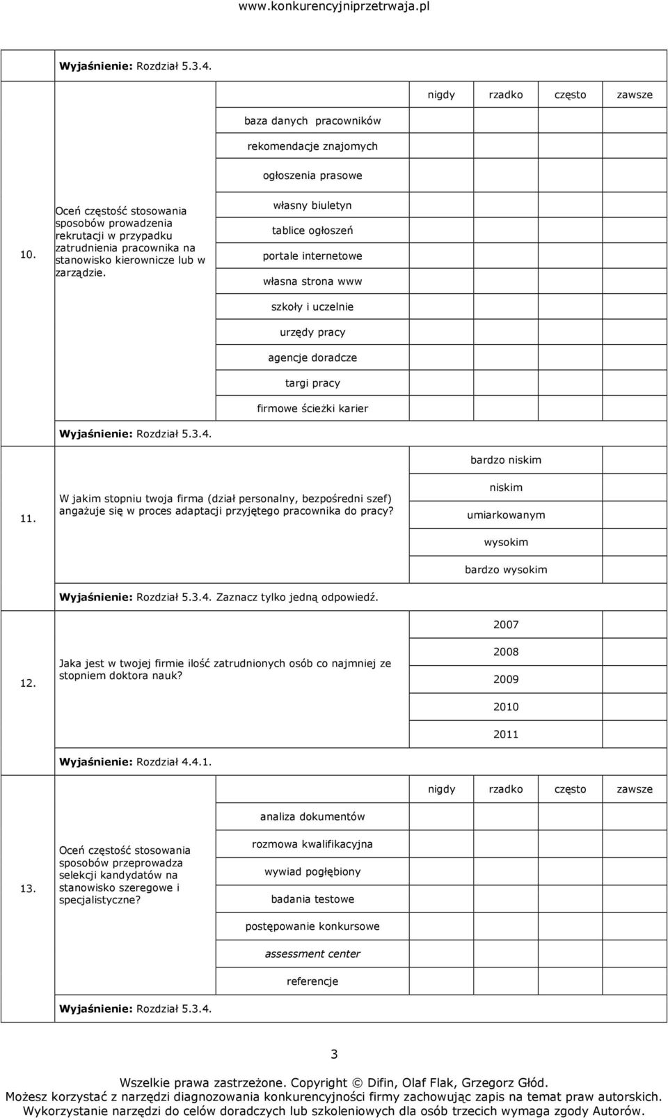 W jakim stopniu twoja firma (dział personalny, bezpośredni szef) angażuje się w proces adaptacji przyjętego pracownika do pracy?