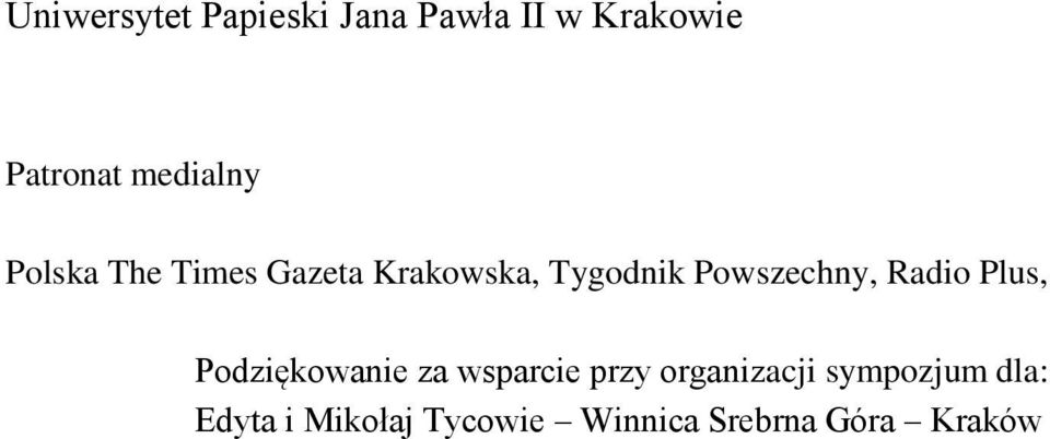 Powszechny, Rado Plus, Podzękowane za wsparce przy