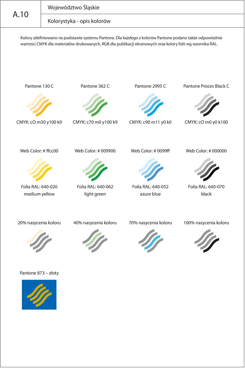 Pantone 130 C Pantone 362 C Pantone 2995 C Pantone Proces Black C CMYK: co m30 y100 k0 CMYK: c70 m0 y100 k9 CMYK: c90 m11 y0 k0 CMYK: co m0 y0 k100 Web Color: # ffcc00 Web Color: