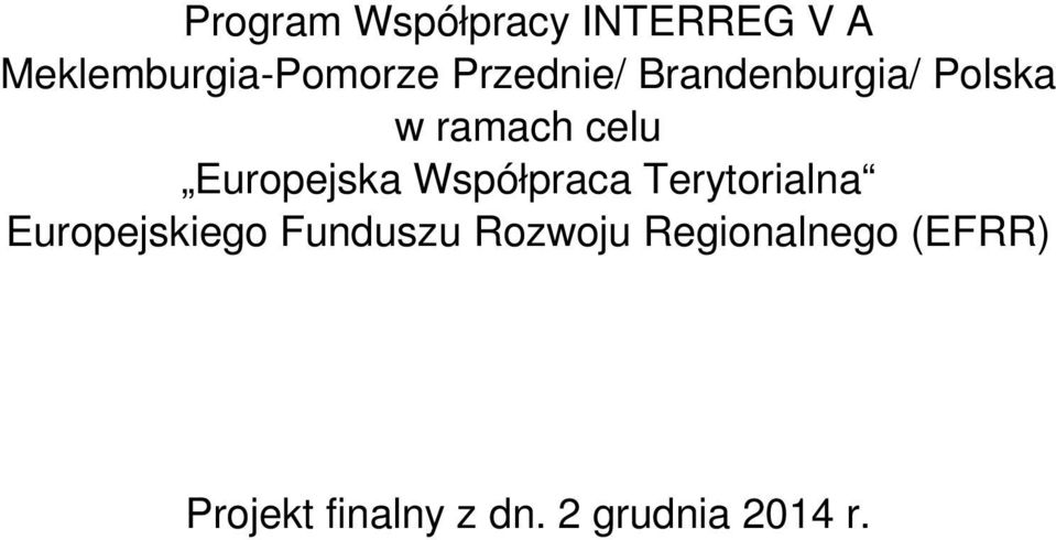 Współpraca Terytorialna