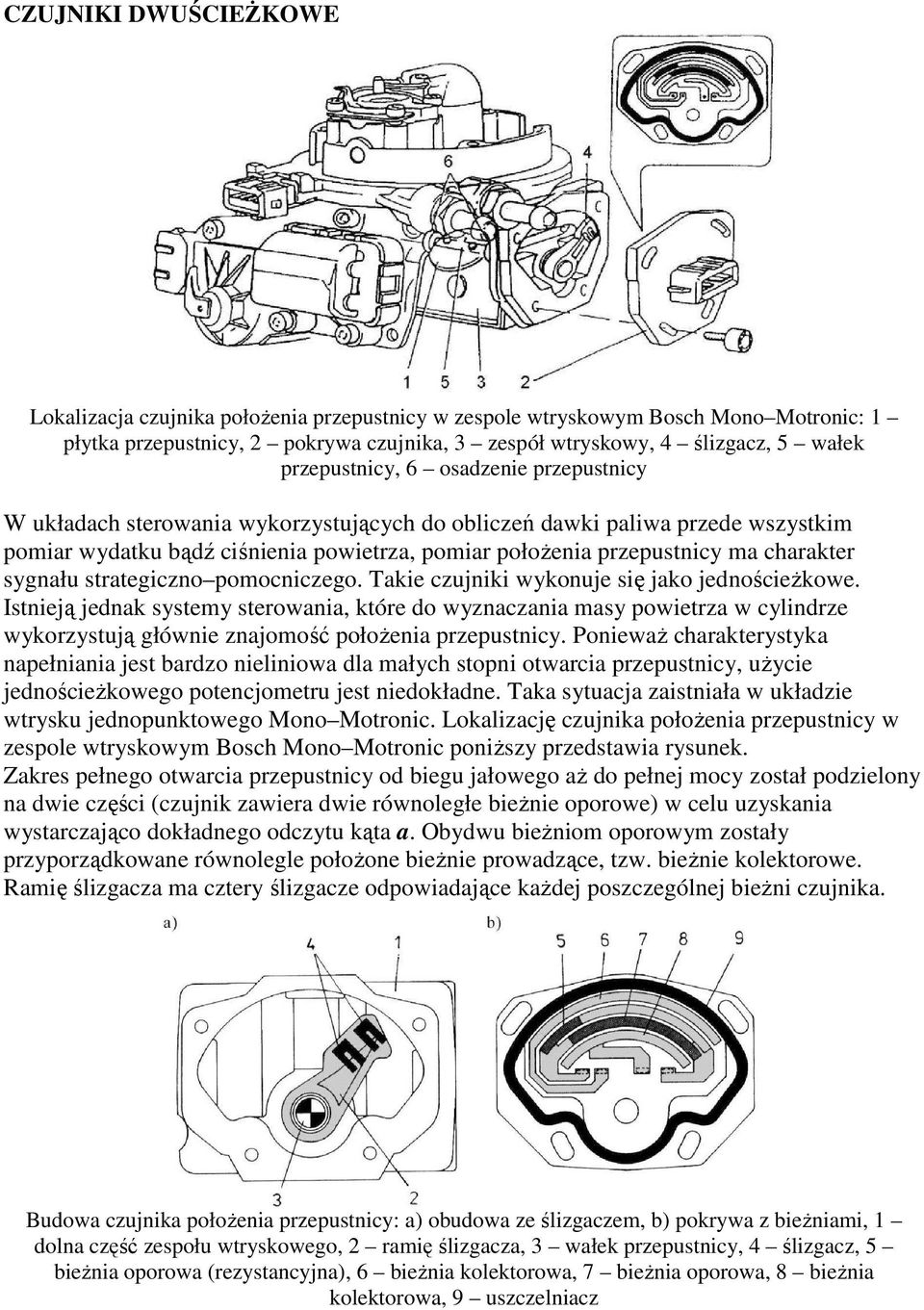 charakter sygnału strategiczno pomocniczego. Takie czujniki wykonuje się jako jednościeŝkowe.