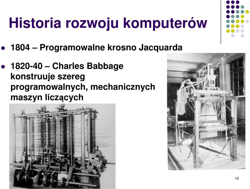 Charles Babbage konstruuje szereg