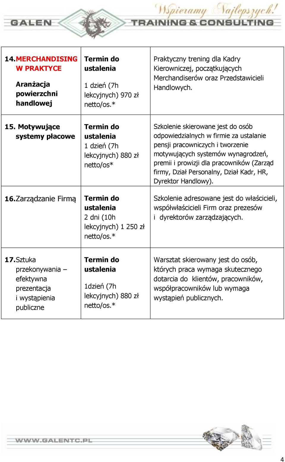 premii i prowizji dla pracowników (Zarząd firmy, Dział Personalny, Dział Kadr, HR, Dyrektor Handlowy). 16.