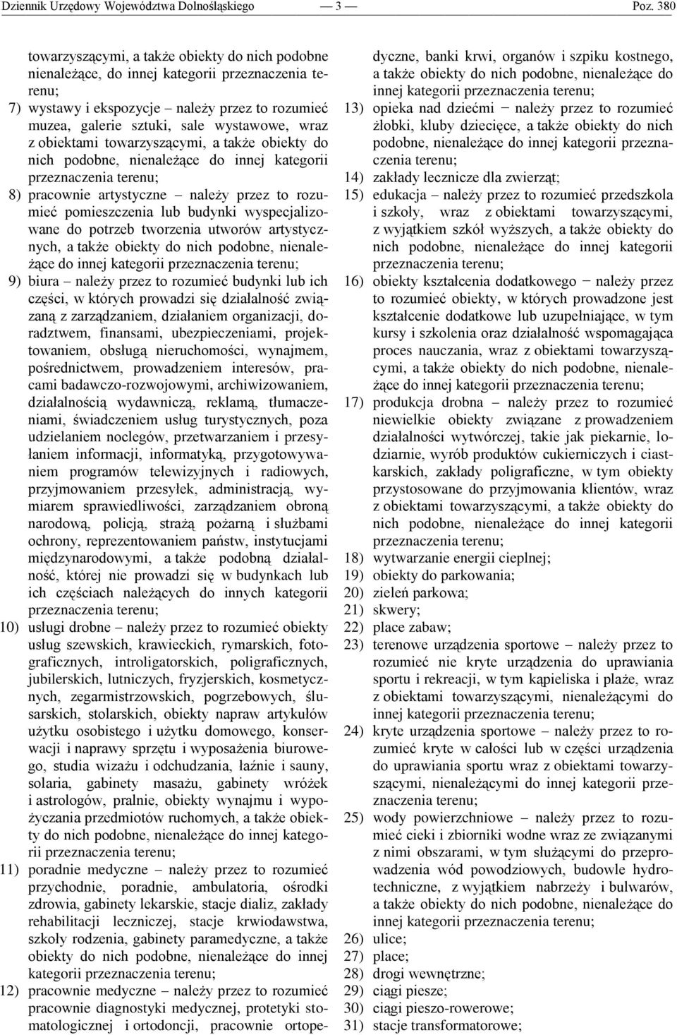 towarzyszącymi, a także obiekty do nich podobne, nienależące do innej kategorii 8) pracownie artystyczne należy przez to rozumieć pomieszczenia lub budynki wyspecjalizowane do potrzeb tworzenia