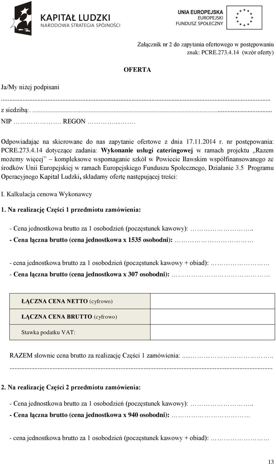 r. nr postępowania: PCRE.273.4.