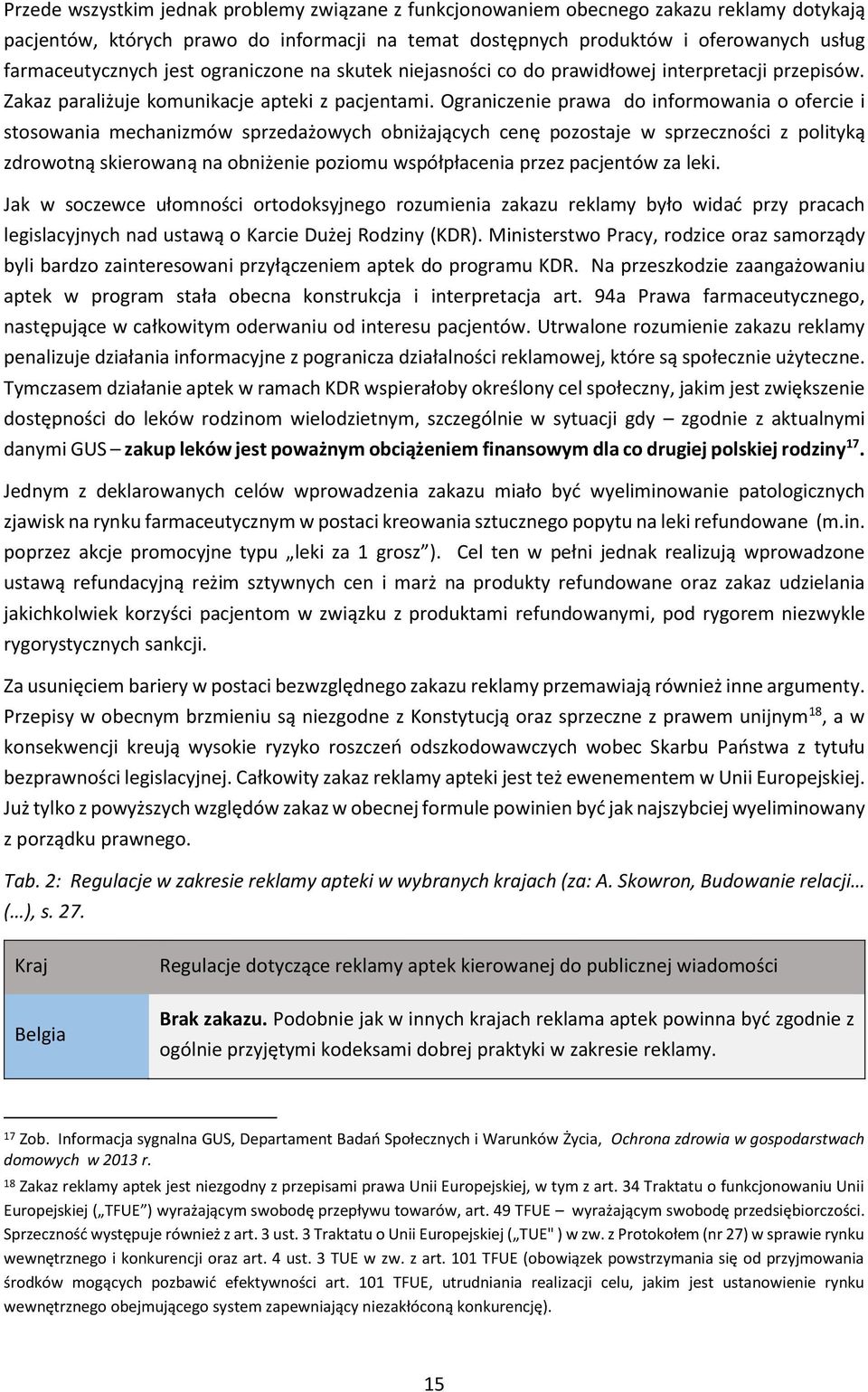 Ograniczenie prawa do informowania o ofercie i stosowania mechanizmów sprzedażowych obniżających cenę pozostaje w sprzeczności z polityką zdrowotną skierowaną na obniżenie poziomu współpłacenia przez