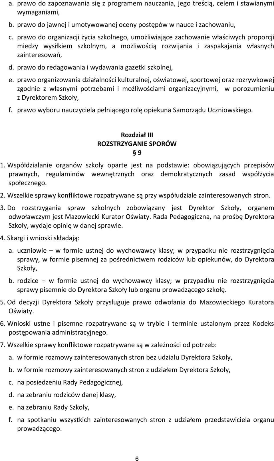 prawo do redagowania i wydawania gazetki szkolnej, e.