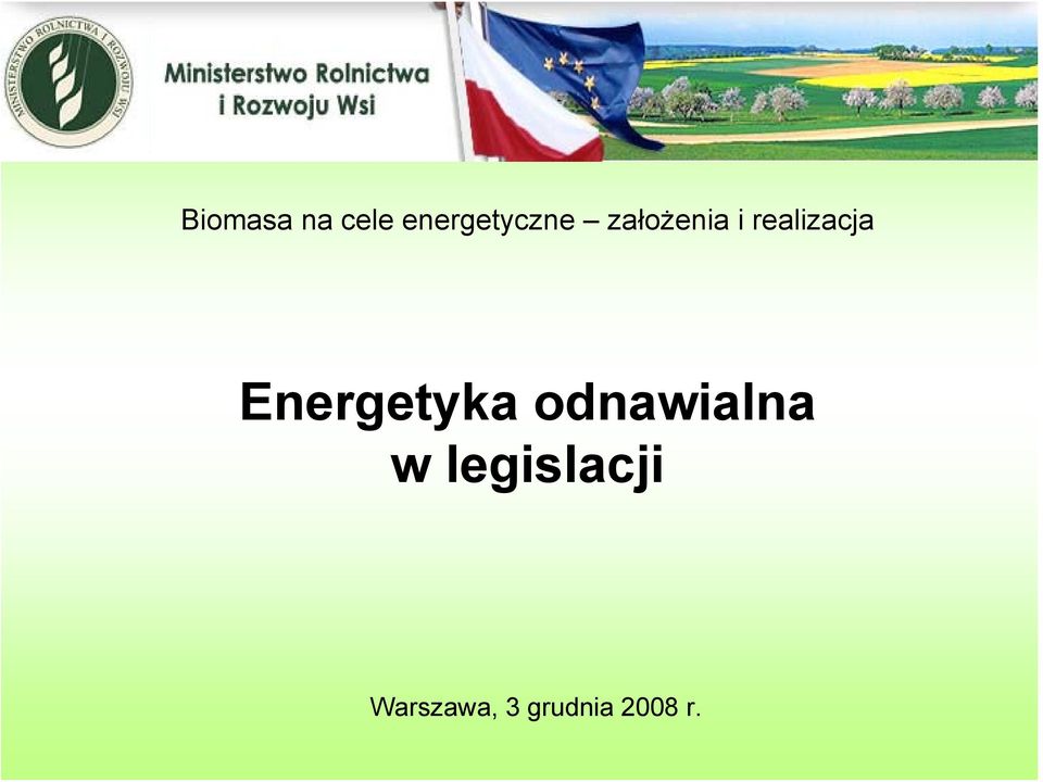 Energetyka odnawialna w