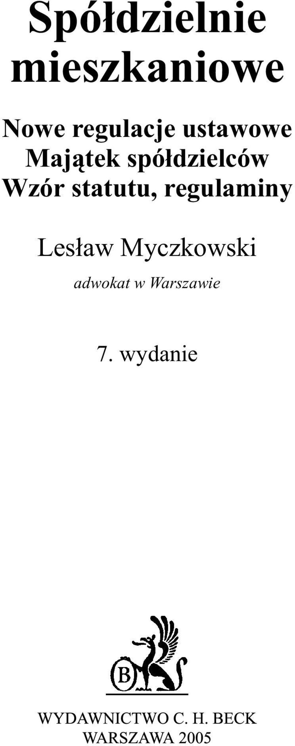 spó³dzielców Wzór statutu,