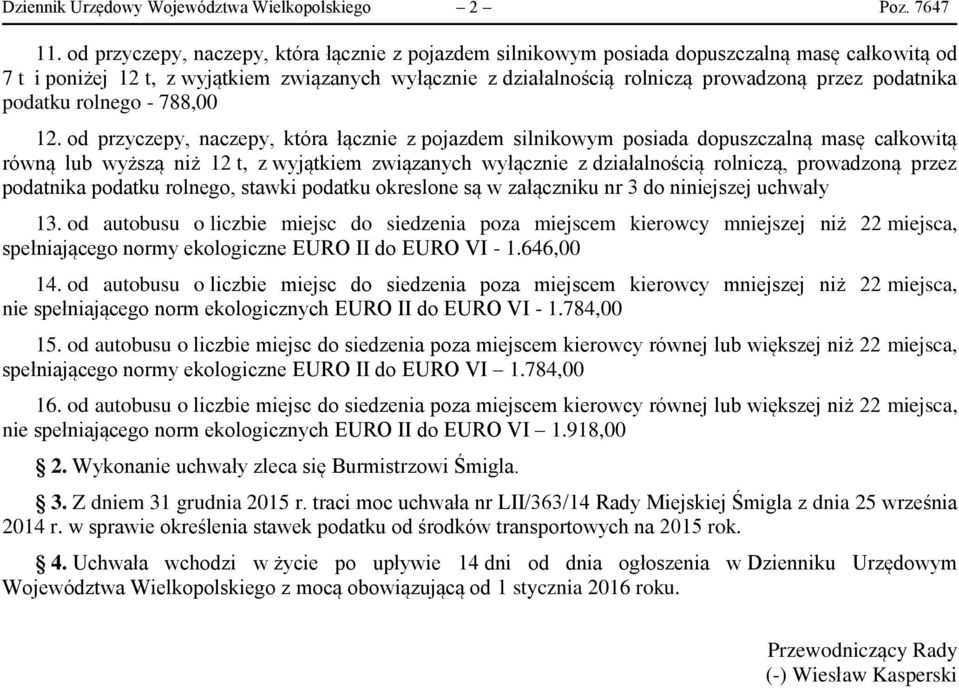 podatnika podatku rolnego - 788,00 12.