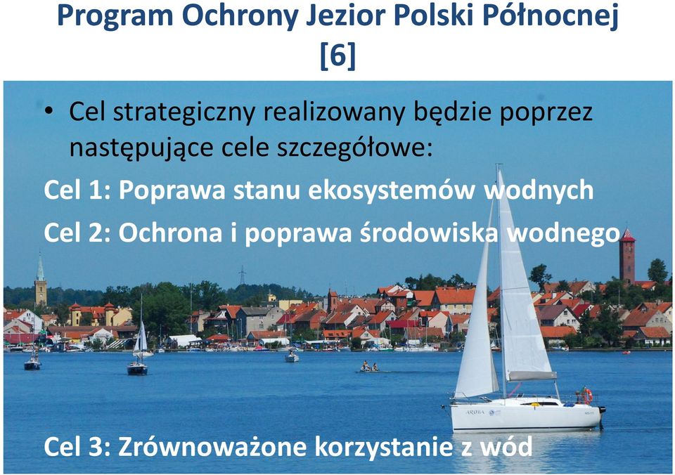 stanu ekosystemów wodnych Cel 2: Ochrona i