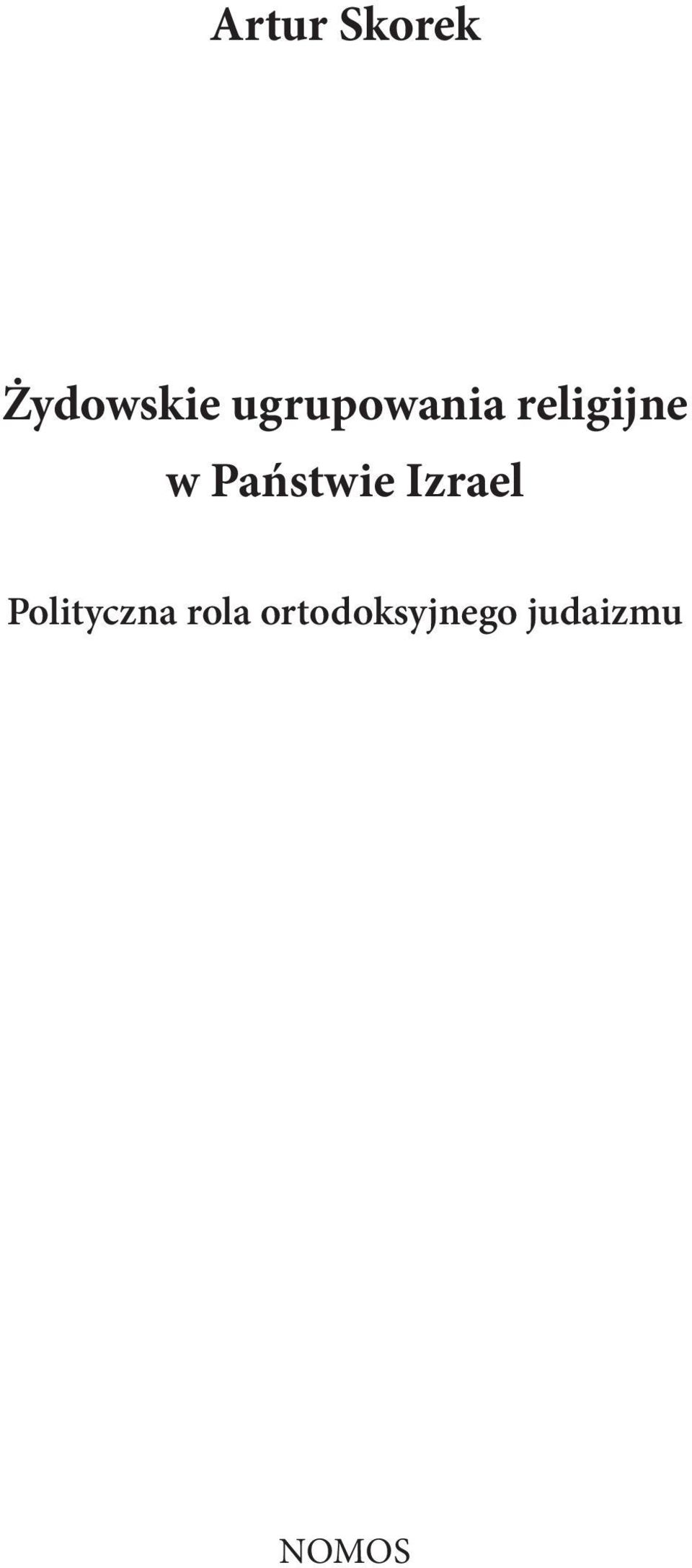 Państwie Izrael Polityczna