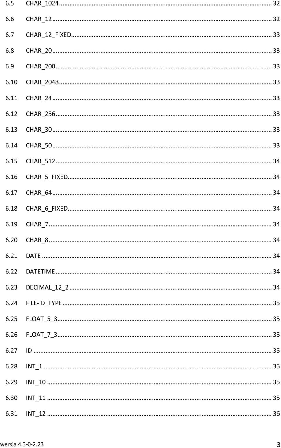 .. 34 6.19 CHAR_7... 34 6.20 CHAR_8... 34 6.21 DATE... 34 6.22 DATETIME... 34 6.23 DECIMAL_12_2... 34 6.24 FILE-ID_TYPE... 35 6.