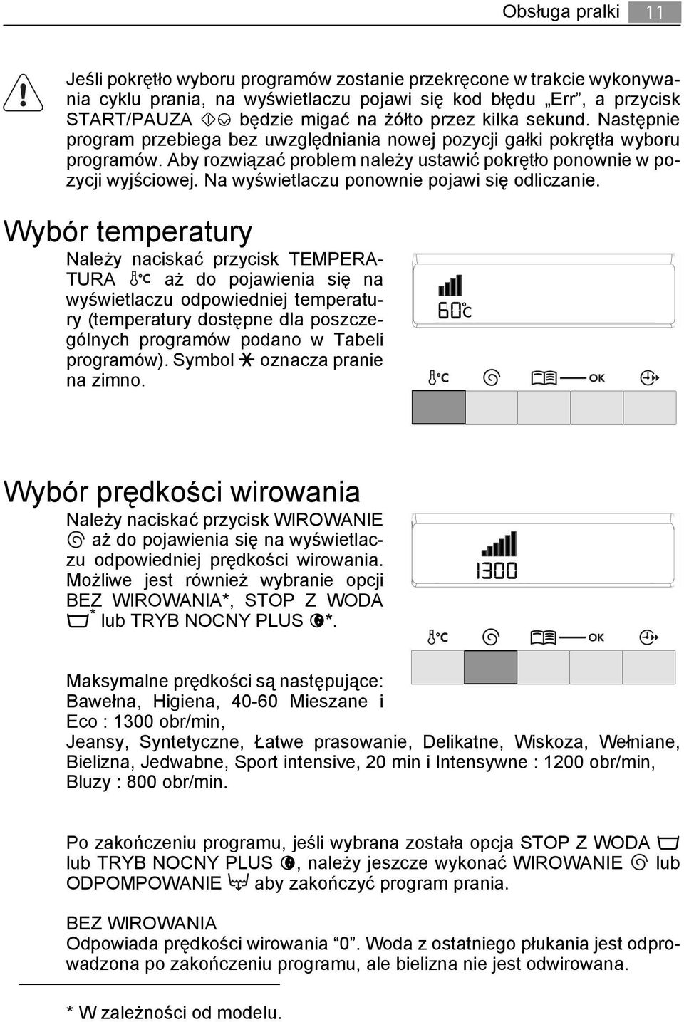 Na wyświetlaczu ponownie pojawi się odliczanie.