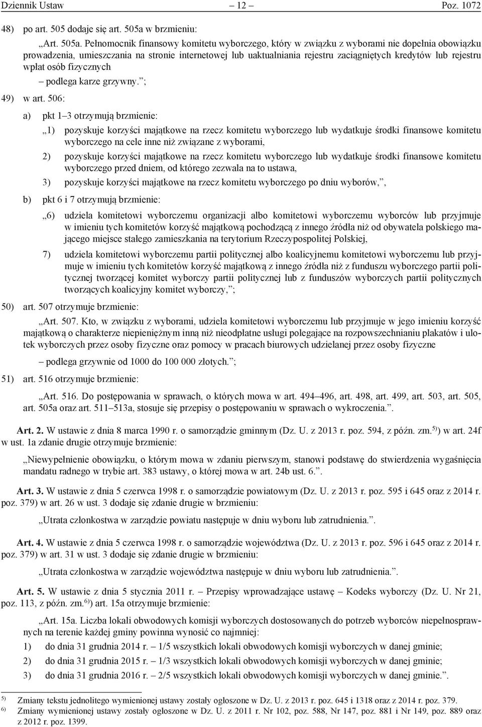 Pełnomocnik finansowy komitetu wyborczego, który w związku z wyborami nie dopełnia obowiązku prowadzenia, umieszczania na stronie internetowej lub uaktualniania rejestru zaciągniętych kredytów lub