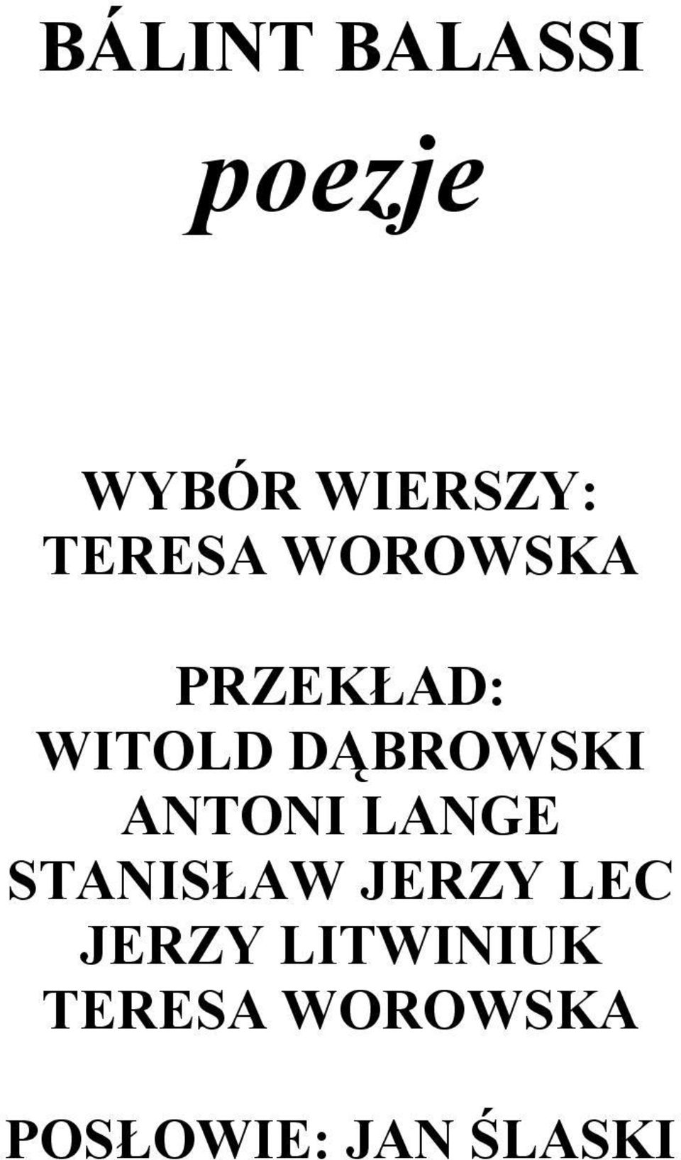 DĄBROWSKI ANTONI LANGE STANISŁAW JERZY