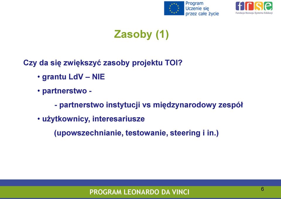 instytucji vs międzynarodowy zespół użytkownicy,