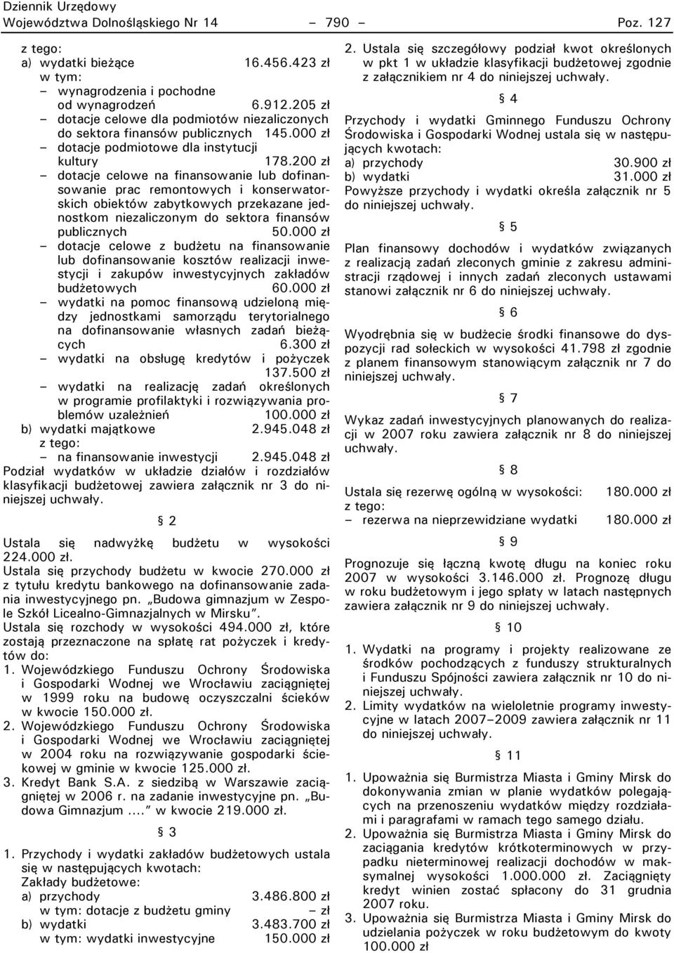 200 zł dotacje celowe na finansowanie lub dofinansowanie prac remontowych i konserwatorskich obiektów zabytkowych przekazane jednostkom niezaliczonym do sektora finansów publicznych 50.