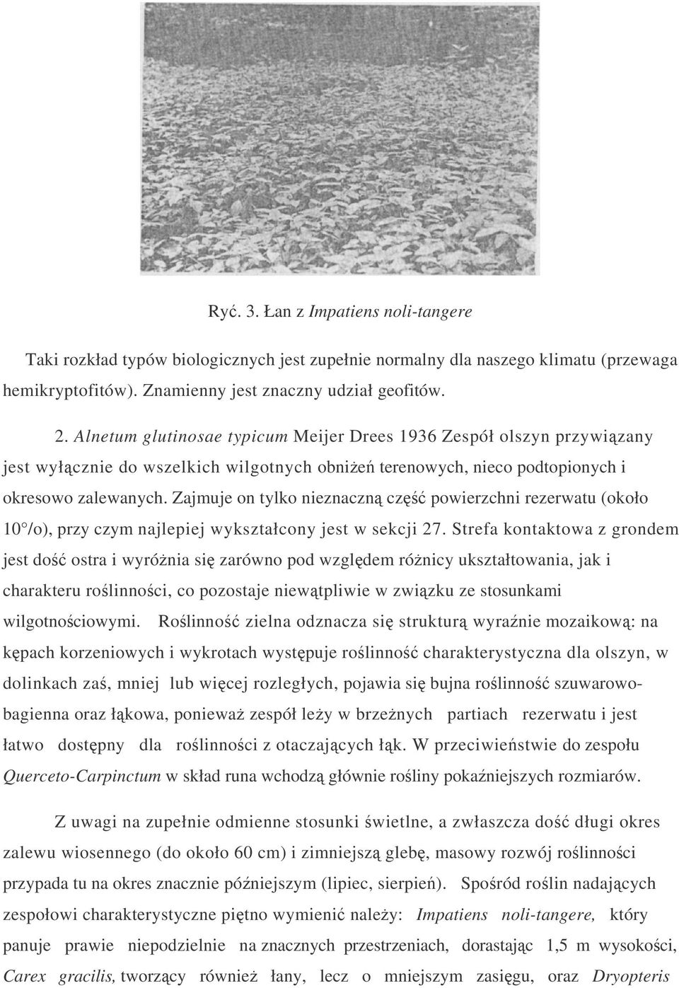 Zajmuje on tylko nieznaczn cz powierzchni rezerwatu (około 10 /o), przy czym najlepiej wykształcony jest w sekcji 27.