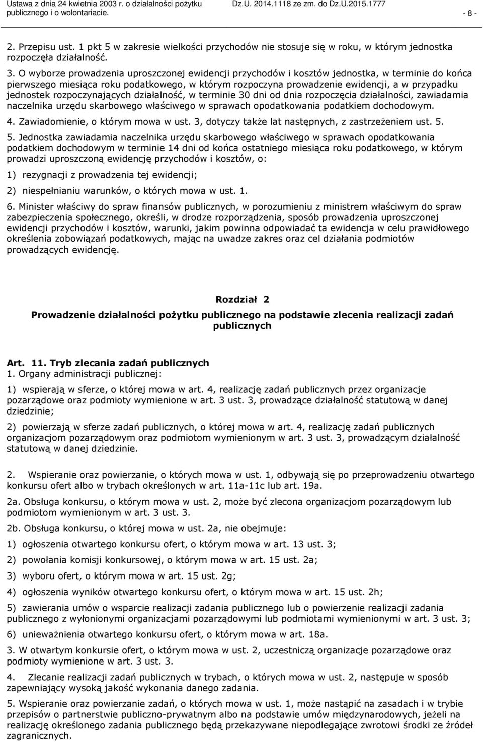 jednostek rozpoczynających działalność, w terminie 30 dni od dnia rozpoczęcia działalności, zawiadamia naczelnika urzędu skarbowego właściwego w sprawach opodatkowania podatkiem dochodowym. 4.