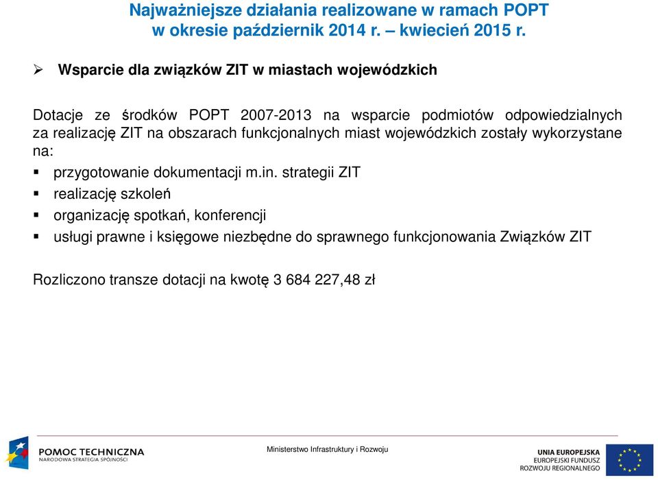 przygotowanie dokumentacji m.in.