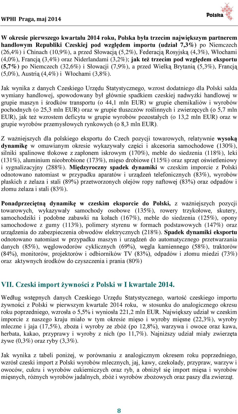 Wielką Brytanią (5,3%), Francją (5,0%), Austrią (4,4%) i Włochami (3,8%).