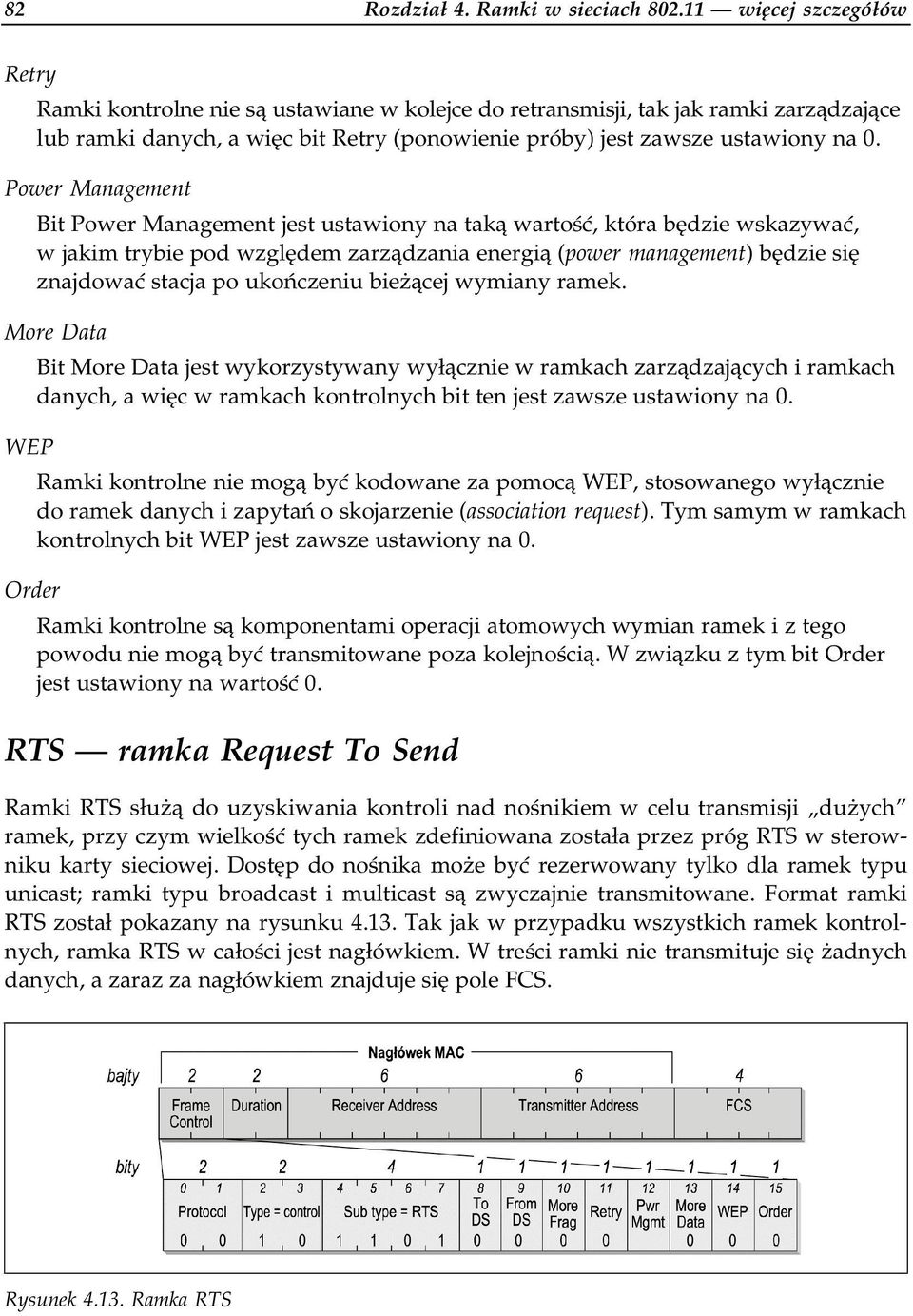 Power Management Bit Power Management jest ustawiony na taką wartość, ketóra będzie wskazywać, w jakim trybie pod względem zarządzania energią (power management) będzie się znajdować stacja po