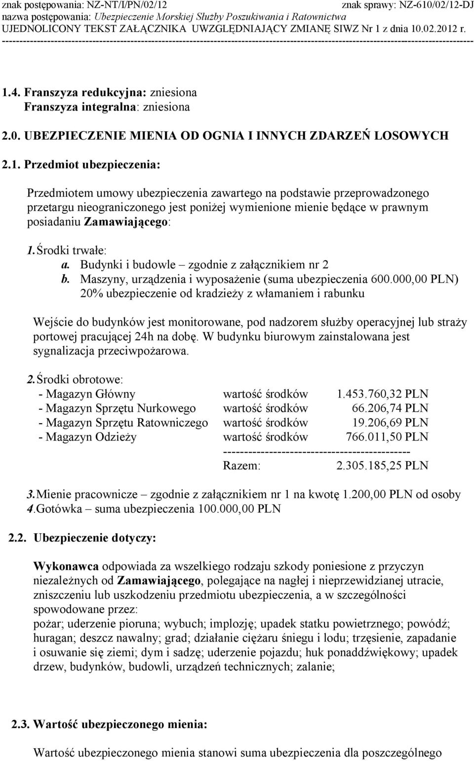 Budynki i budowle zgodnie z załącznikiem nr 2 b. Maszyny, urządzenia i wyposażenie (suma ubezpieczenia 600.