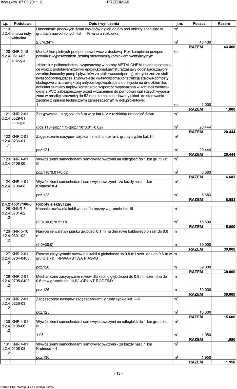 400 Montaż kopletnych przepopowni wraz z dostawą -Pp4 kopletna przepopownia z wyposażenie,szafką sterowniczą,koinkie kpl wentylacyjny -zbiornik z polierobetonu wyposazony w popy METALCHEM,kolana